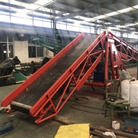 粮食卸车pvc输送机wq888黑色橡胶皮带输送机