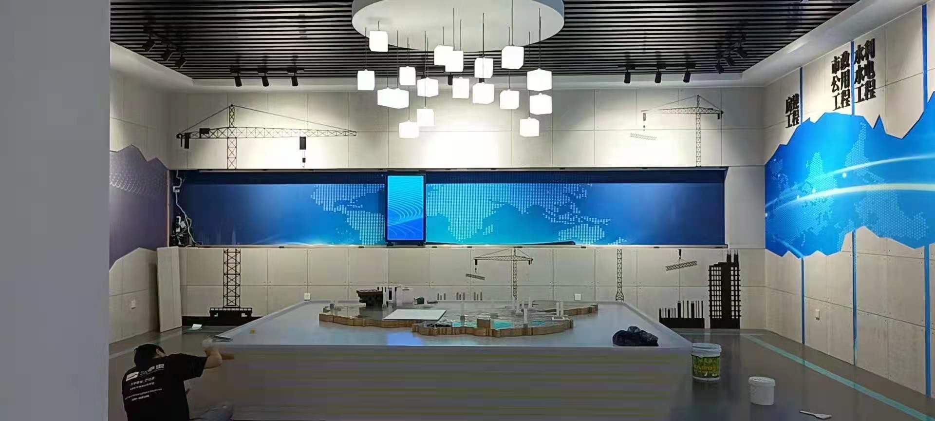 艺术博物馆展厅工程临德宏幕墙面3d光影空间设计德宏全息墙面互动投影