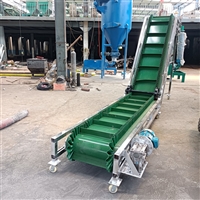 稻草皮带输送机XWZF15米长电动升降式皮带运输机