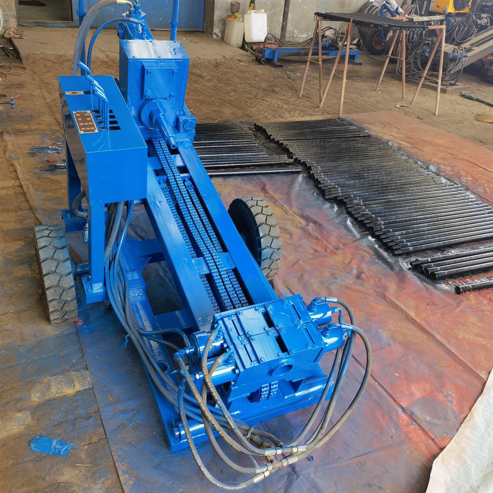 四平市过路顶管机 过路打眼机 地下横向打孔机 汇亨非开挖设备厂