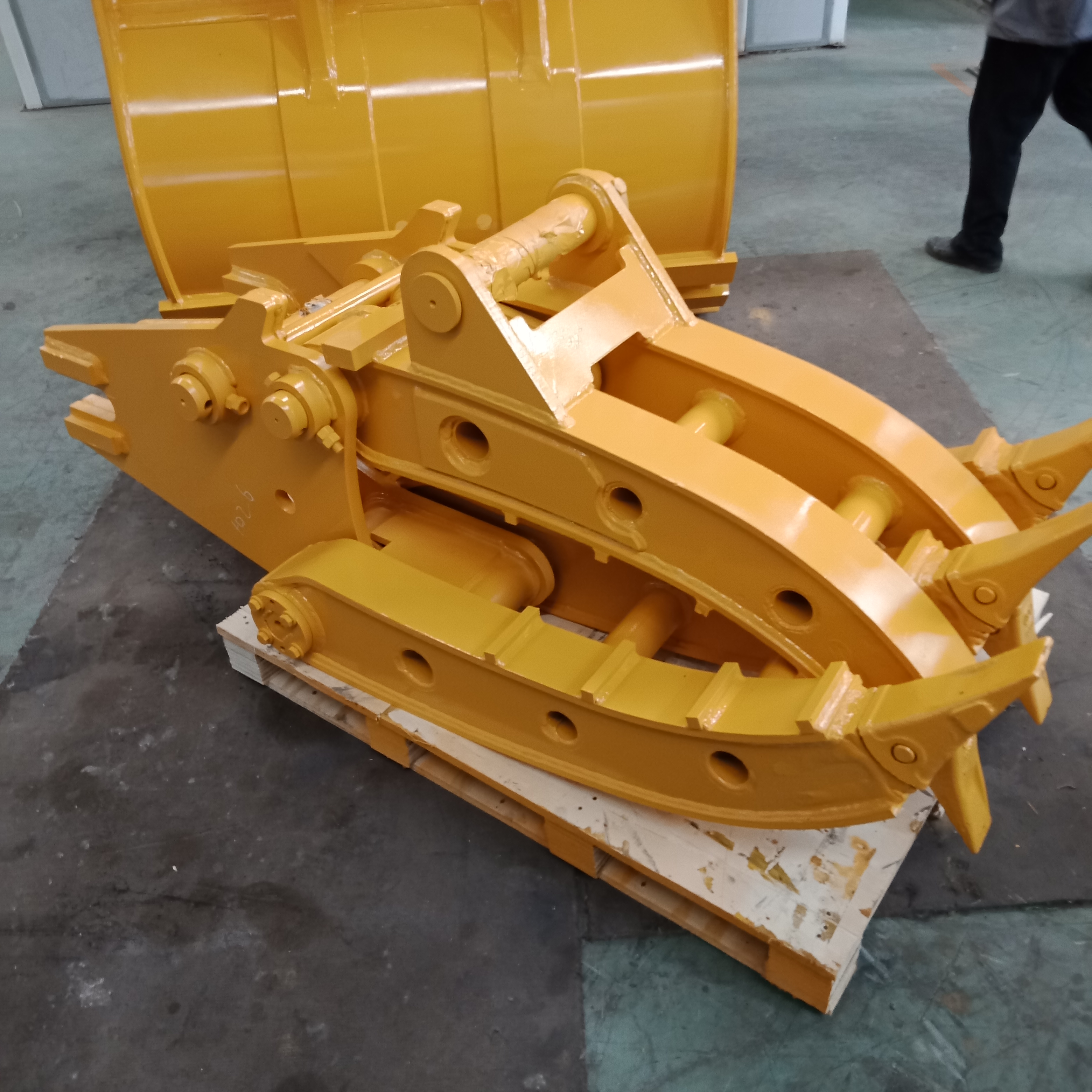 液压夹石器五齿七齿抓木机多功能抓具