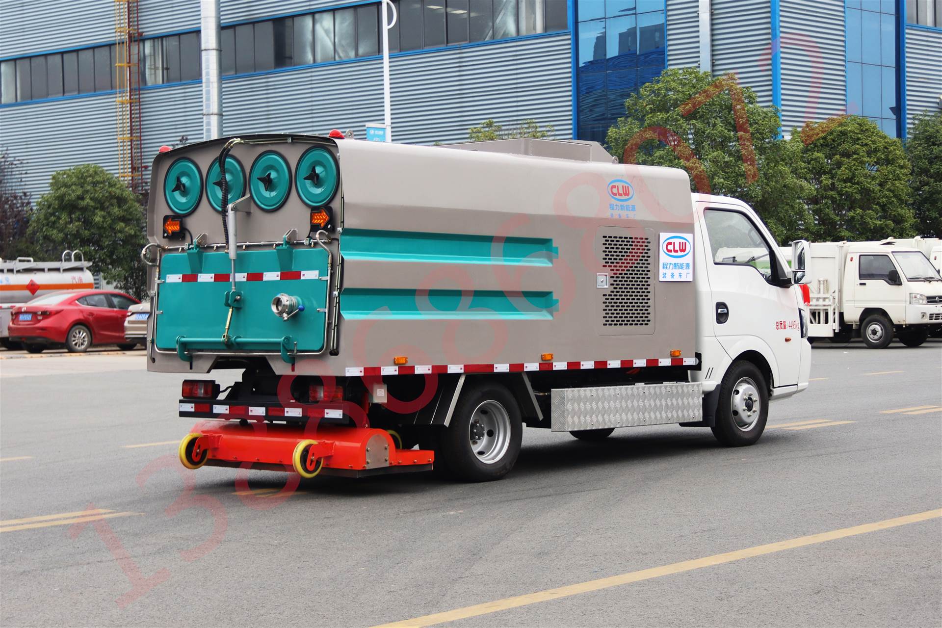 新能源吸尘车东风华神纯电动35方小型粉尘碳灰洗扫车