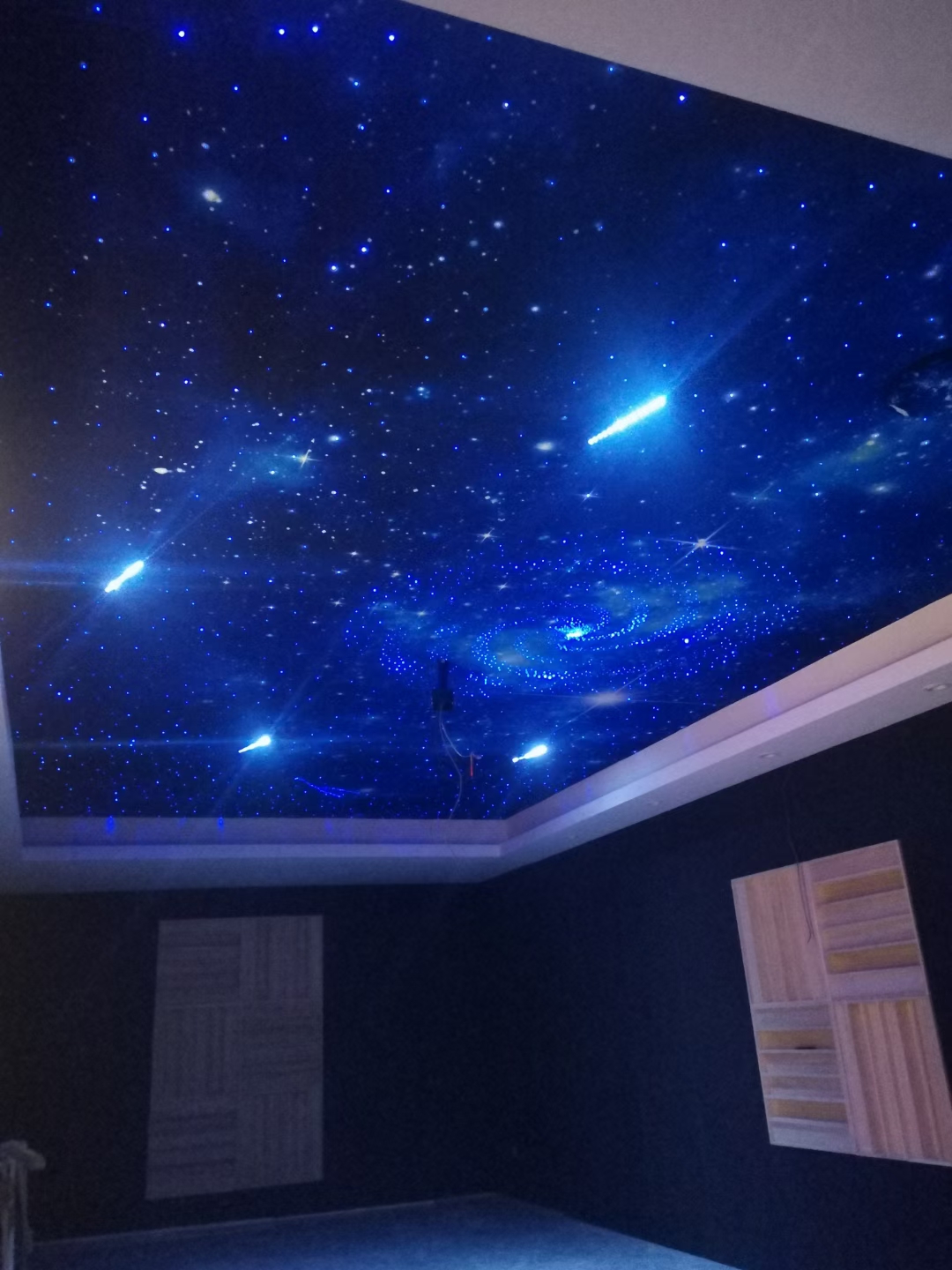 聚酯纤维吸音板基材环保无毒定制图案喷绘星空顶儿童房墙面
