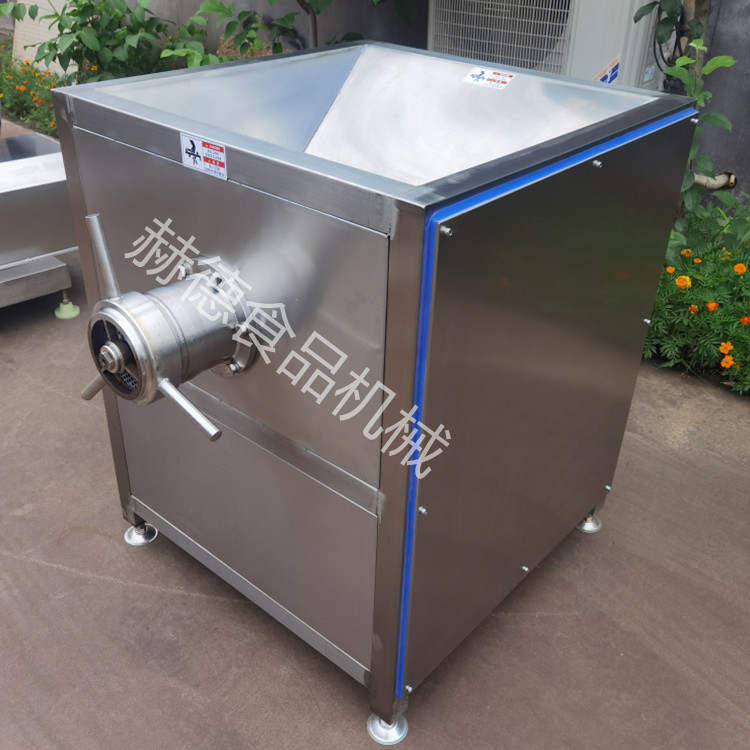 hd100型立式不锈钢绞肉机全自动带骨绞肉机冻猪肉绞肉机设备