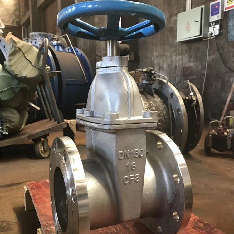 汇胜不锈钢弹性座封闸阀z45x10p16pz41x10p16p暗杆明杆304软密封闸阀