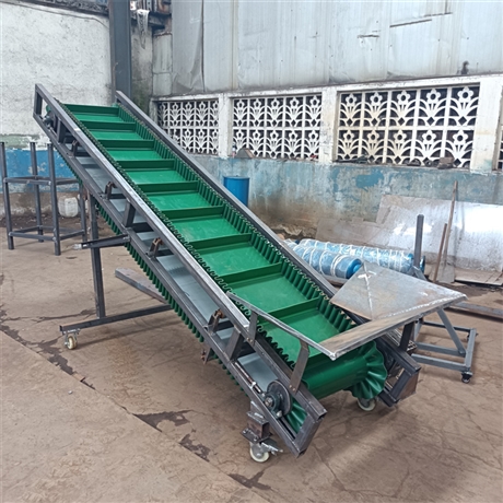 钢珠子皮带输送机XWZF楼层上下料爬坡输送机