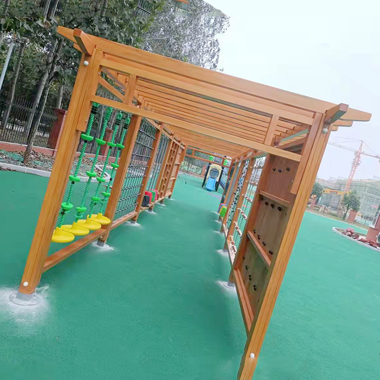 非标定制爬网攀爬架木质儿童攀爬网大型户外游乐设施