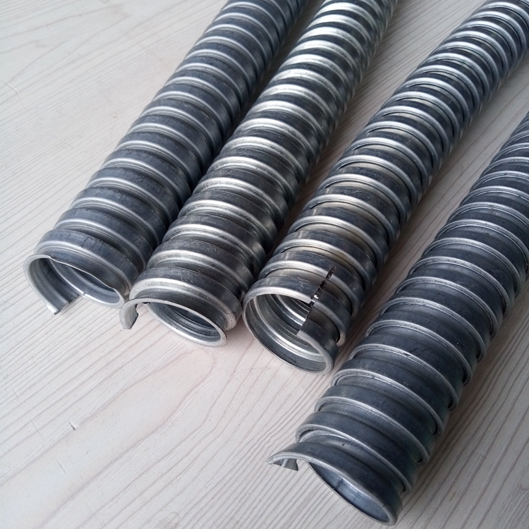 单扣镀锌金属软管 单钩镀锌穿线管 镀锌软连接线管-搜了网