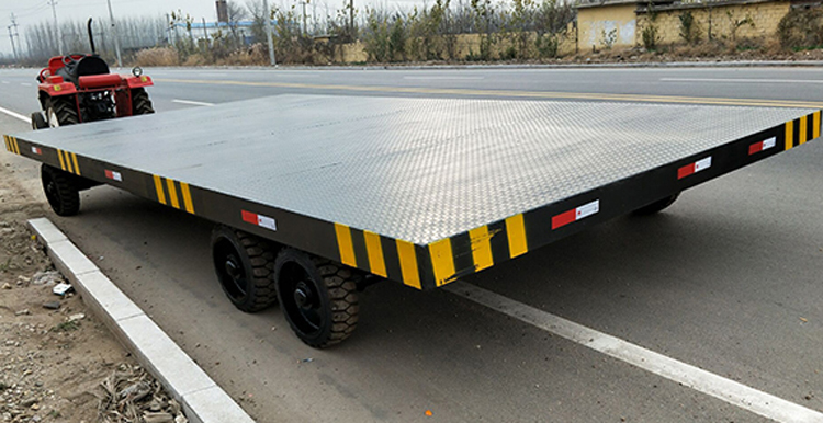 平板拖车规格周转牵引式平板拖车大吨位平板转运车