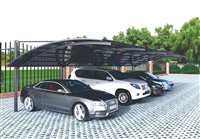 北京电动汽车棚地库雨棚PC阳光板 聚碳酸酯蓝色阳光板耐力板