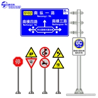 交通标志杆制造厂家 交通标识牌立杆厂家 高速道路标志杆定制 国城交通