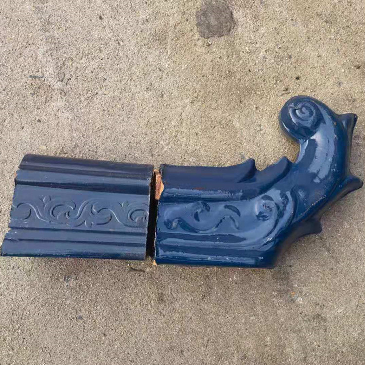 陶瓷屋面瓦配套配件 脊瓦 水沟瓦 堵头 三通