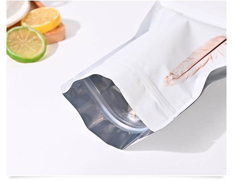 易撕口镀铝八边封袋食品包装袋食品自立自封袋制定