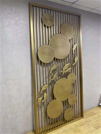 铝单板浮雕铜硬币摆件 背景墙拉丝3D雕刻铝板屏风壁画厂家