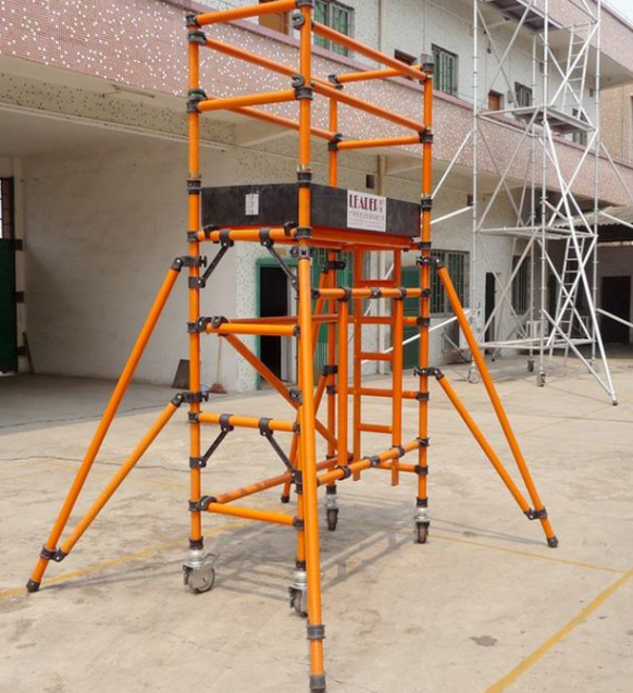 横杆,斜杆等零散部件组合而成快装全绝缘脚手架的配件横撑,竖撑,斜撑