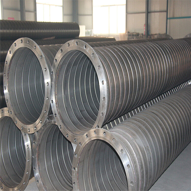 两端法兰螺旋钢管 卡箍连接瓦斯抽采管 承插连接瓦斯排放管 源头厂家