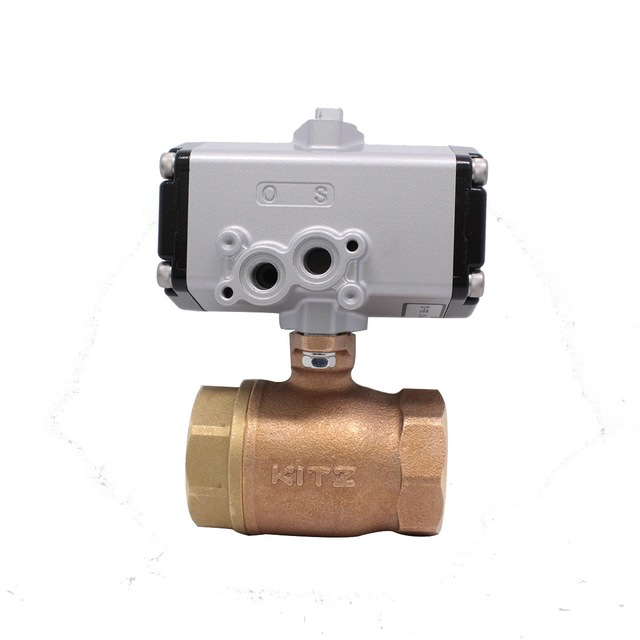 日本开滋气动球阀ctnedn20微型三通阀kitzc2气动切换阀