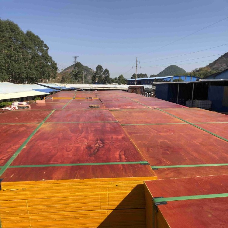 建筑工地用模板建筑红板建筑红模板广西建筑模板厂家供应产品韧性高
