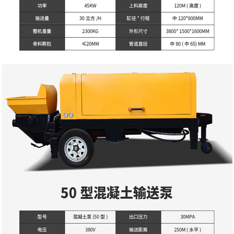 攪拌輸送泵一體機混凝土泵車價格表混凝土輸送泵配件混凝土輸送泵泵