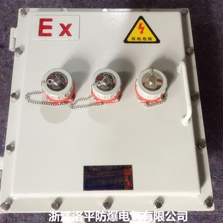 明装壁挂防爆检修箱 风机控制检修箱 铸铝防爆电源开关箱 洛平防爆