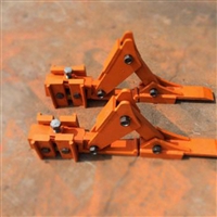 滑动升降式月牙挡车器重量轻安装方便  铁路月牙挡车器可适用于各种轨型