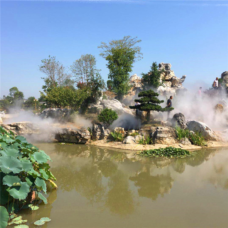 景观园林造雾机 景观水池喷雾装置 水系雾化造景系统 雾森系统喷雾