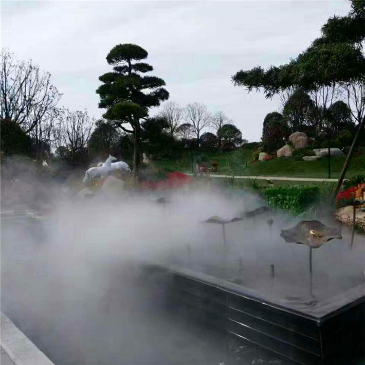 景观园林造雾机 景观水池喷雾装置 水系雾化造景系统 雾森系统喷雾