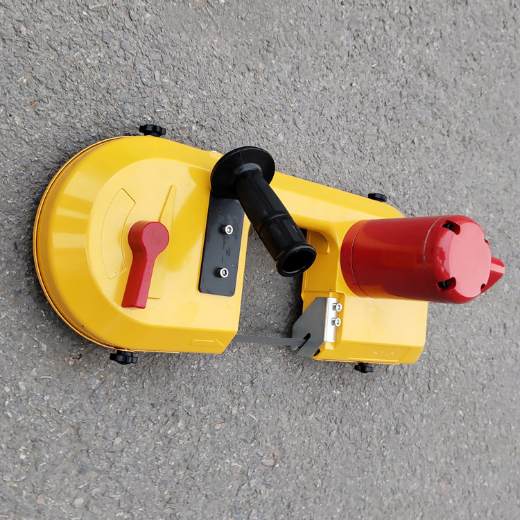 风动切割锯锚杆切割带锯fdj120风动钢轨切割机选济宁纽威达机械