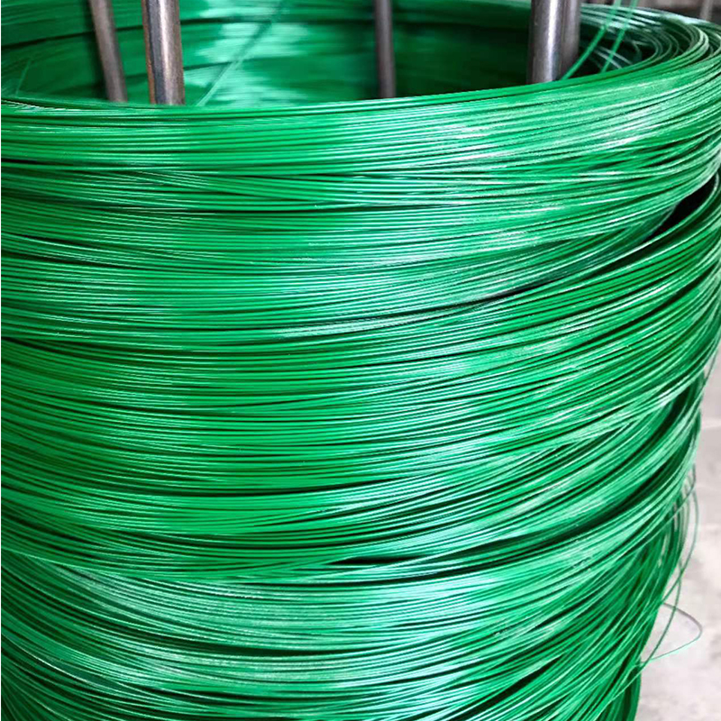 包塑铁丝 包塑丝 1.0mm切断涂塑扎丝 工艺品丝 果园搭架绑丝