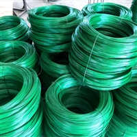 厂家供应捆绑PE丝包塑丝 园林塑料铁丝 PVC包胶衣架涂塑丝