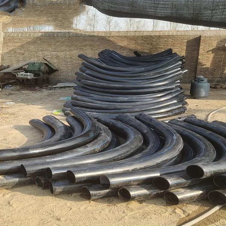 市政穿线弧形弯头 pe风力发电90度月牙弯 长春电力管廊大弧弯头 润星
