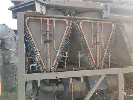二手342KW啟動(dòng)199次約克螺桿式風(fēng)冷熱泵機(jī)組YEAS100RC50B轉(zhuǎn)讓