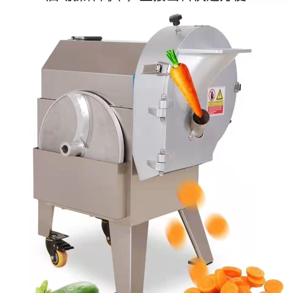 智能切菜设备创达不锈钢切菜机器仿手工电动切菜机切丝切片