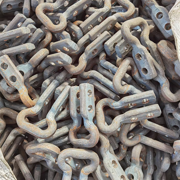 大量供应牛鼻子链条连接环 锻打开口式马蹄环 蝴蝶扣森腾可定制