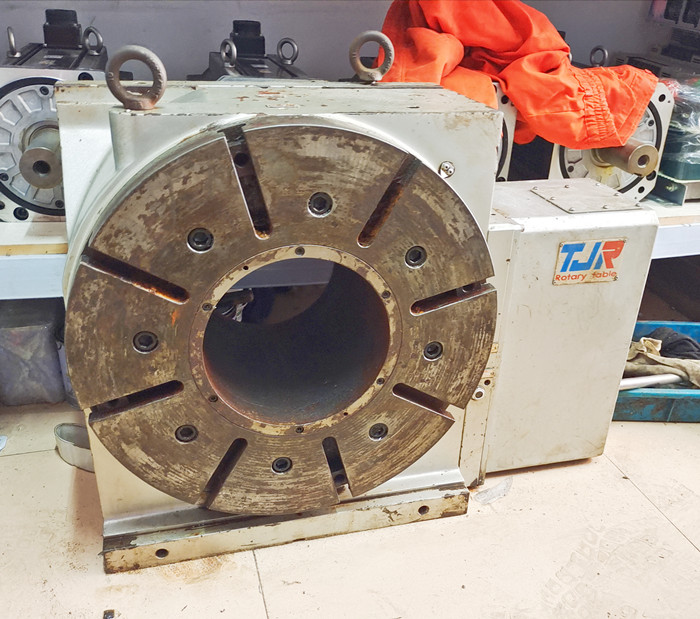 九成新谭佳四轴转台第四轴分度盘