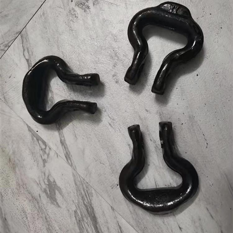 森腾批发锻打马蹄环牛鼻子刮板机锰钢连接环矿用开口式连接环马蹄扣