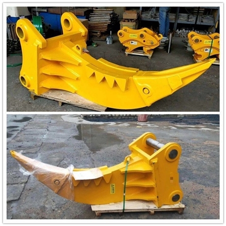 旭萱挖土机单钩松土器定制挖掘机配件挖树刀拆迁供应联系