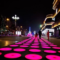 互动感应地砖灯脚踩踏灯 景区公园游玩设备七彩变色