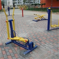 和田市室外健身锻炼器材 塑木健身器材 膨胀螺丝固定