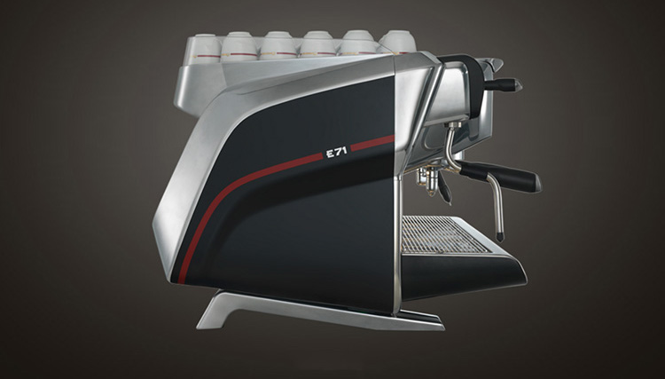 意大利进口faema飞马e71商用三头a3电控触摸屏意式半自动咖啡机