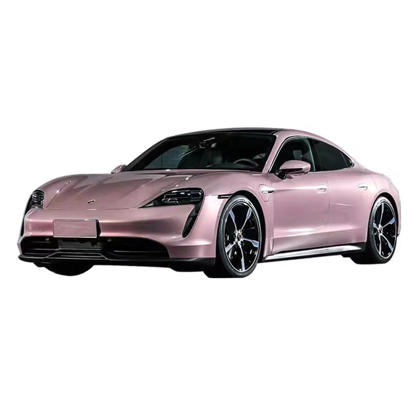 保时捷taycan冰莓粉汽车改色膜电光樱花粉梦幻粉全车膜全国包施工
