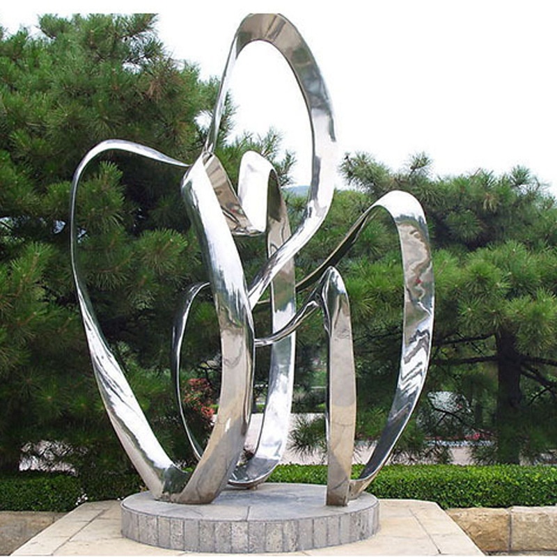 玻璃钢不锈钢雕塑,城市校园景观湖南长沙厂家