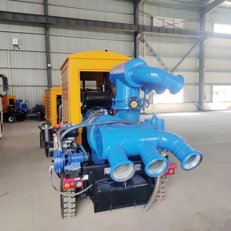 移动式排水车  便携拖挂式泵站 大流量防汛抢险泵车