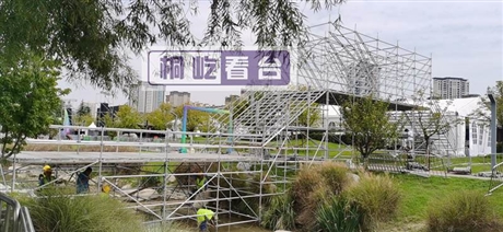 别克发布会拼装看台搭建