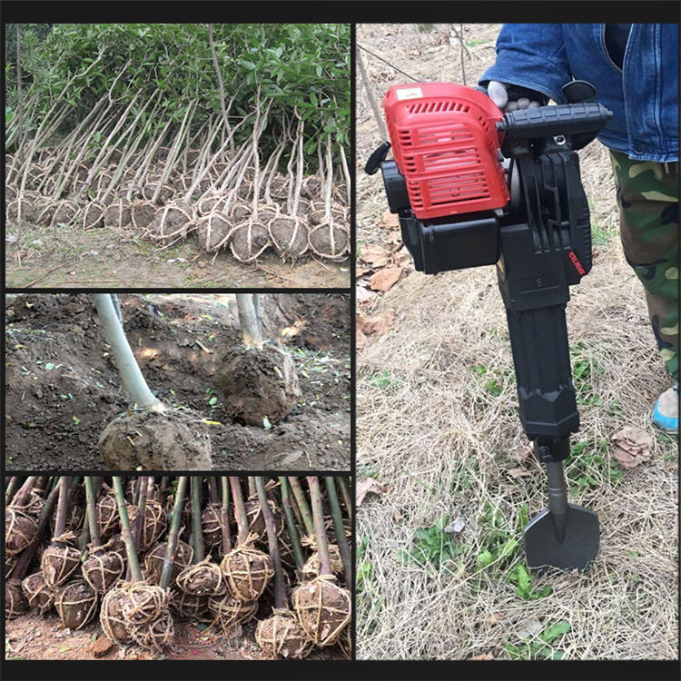 汽油大馬力鏈條式挖樹根