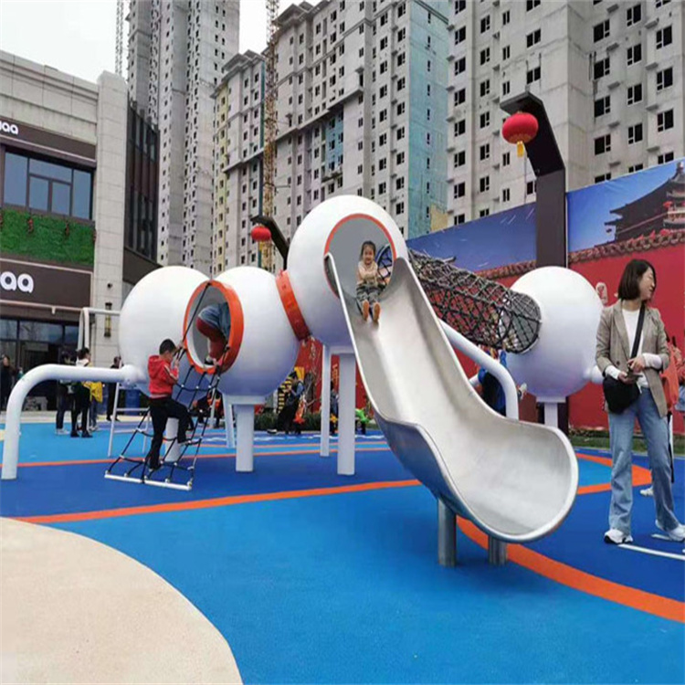 儿童组合滑滑梯 公园景区无动力非标滑梯 博美游乐设备