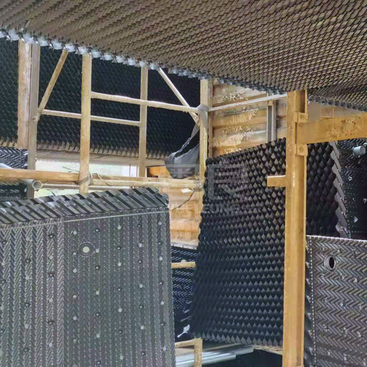 广东冷却塔填料更换工业凉水塔改造施工现场冷水塔维修