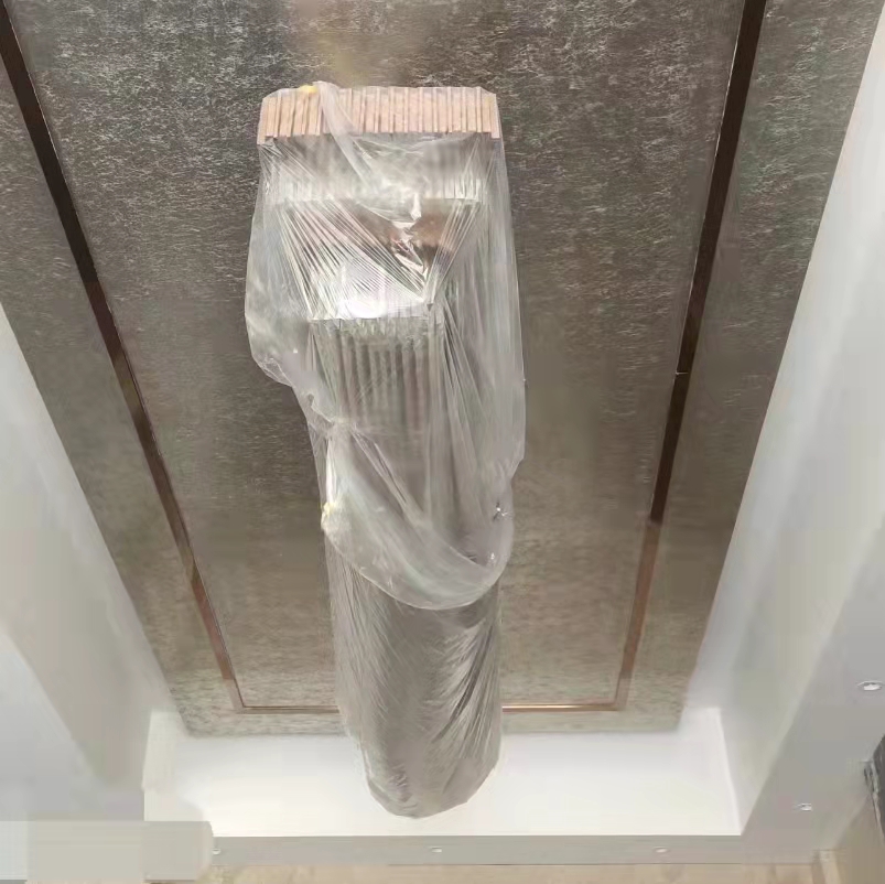 售楼大厅贴金,寺庙佛像贴金鎏金镀金,别墅贴金,灯池吊顶天花顶面贴金