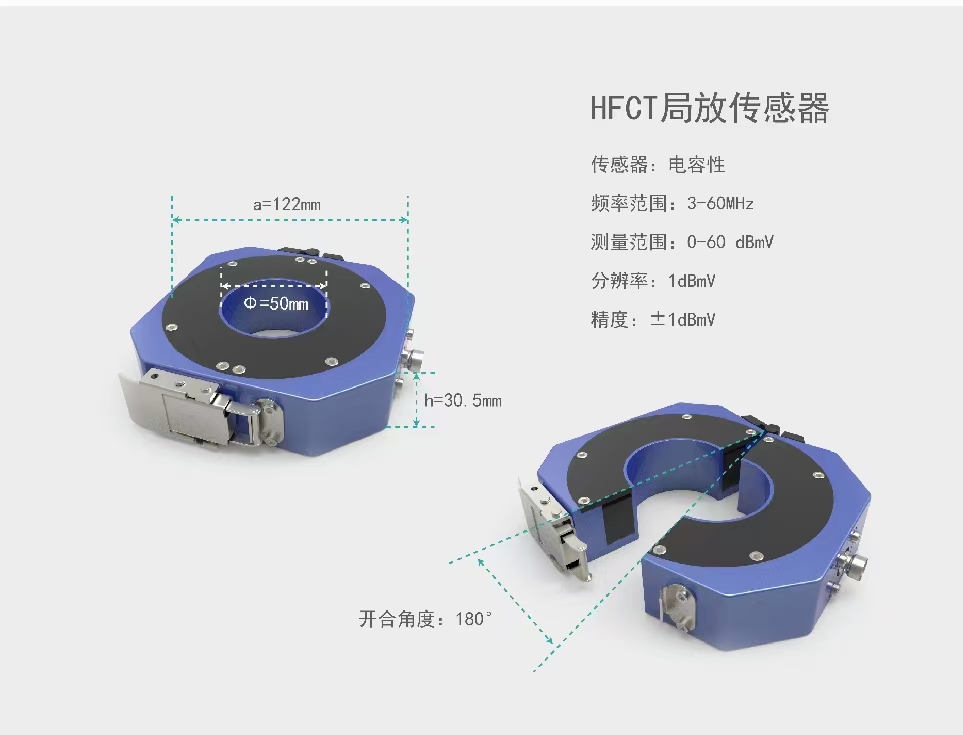 开关柜局放在线监测环网柜局放监测高频局放传感器