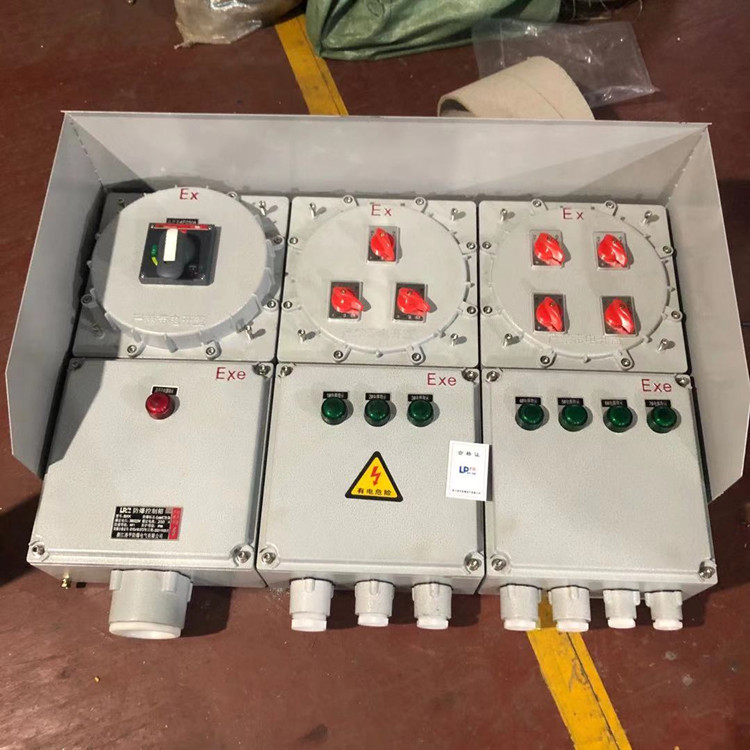 下进上出防爆配电箱厂家 乐清铝合金防爆照明动力箱 洛平防爆